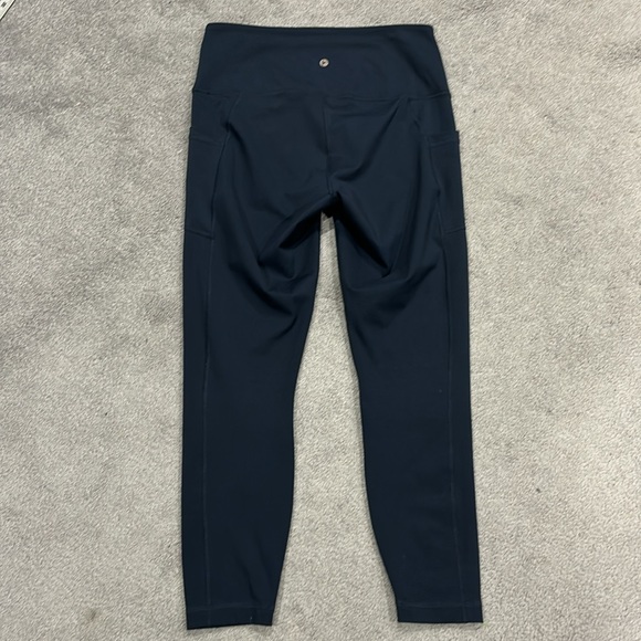 90 Degrees by Reflex Power Flex Yoga Pant High Waisted 7/8 Ankle Length Leggings - Picture 3 of 9